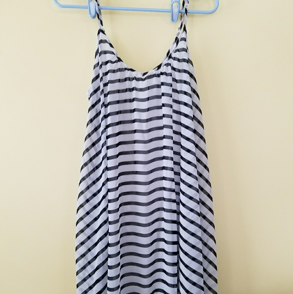 Express striped dress size L